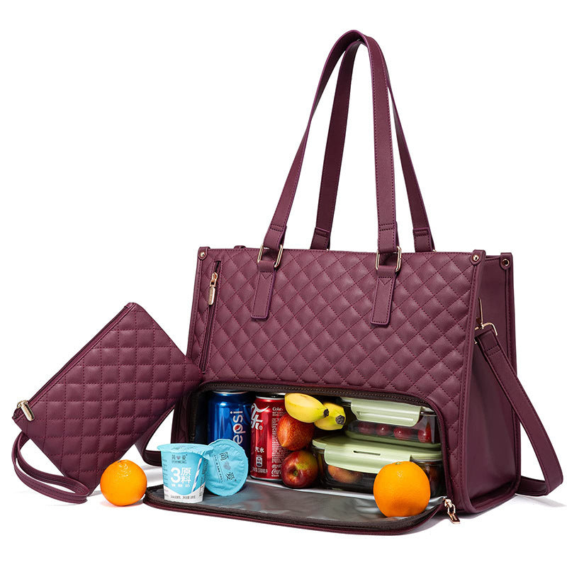 Womens Insulated Lunch Bag Leakproof Cooler Tote for Work and School