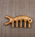 Sandalwood Scalp Massager Wooden Five Tooth Head Comb