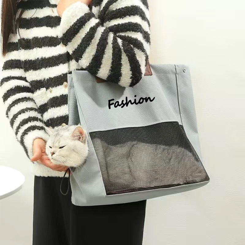 Portable Cat Carrier Bag Breathable Travel Tote for Pets