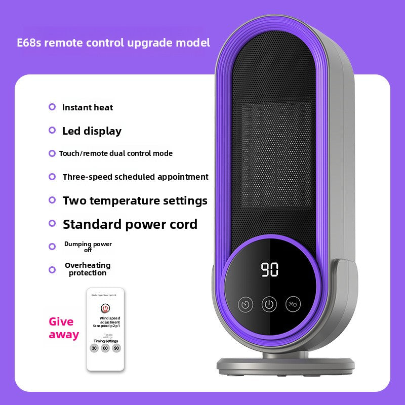 Desktop Ceramic Heater PTC Fast Heating Personal Space Warmer