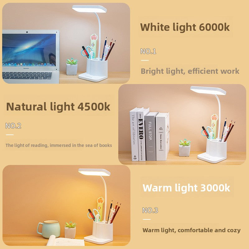 LED Desk Lamp Adjustable Touch Control Dimmable Eye Caring Study Light for Home Office