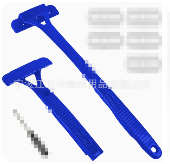 Mens Back Shaver Foldable Long Handle Body Groomer Three Head Blade