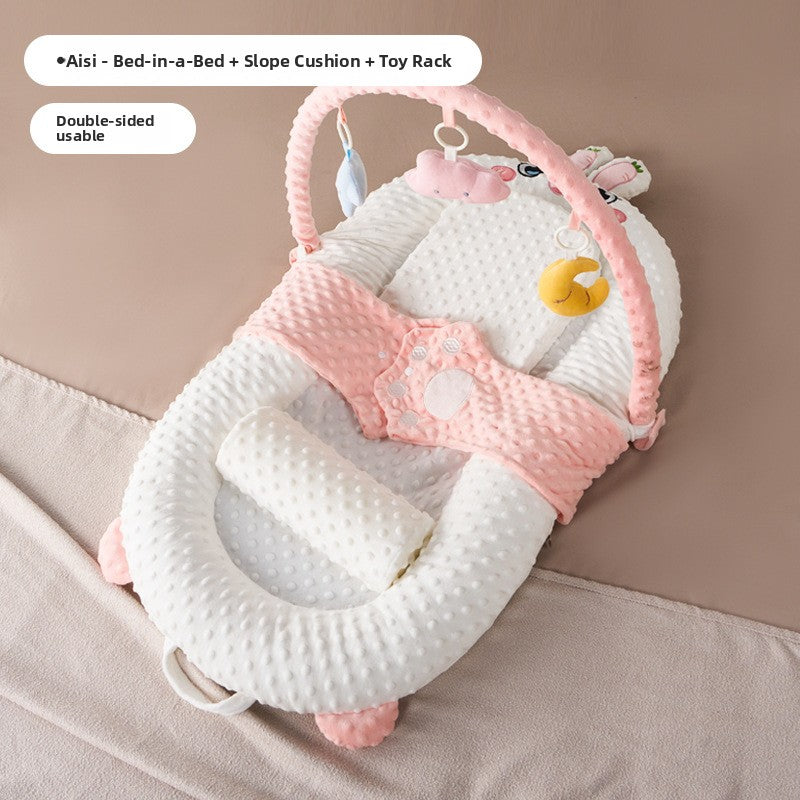 Newborn Anti Roll Sleep Positioner Soothing Baby Bed Support Nest