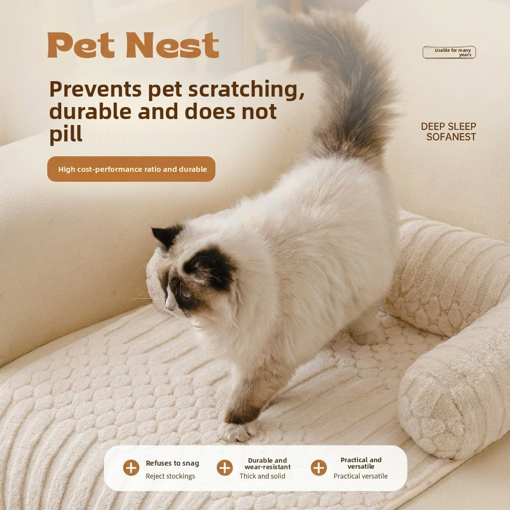Soft Pet Bed Mat Non Slip Base Washable Sleeping Mat for Dogs and Cats