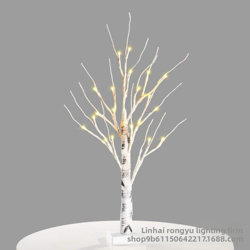 LED Christmas Tree Light Touch Control Tabletop Tree Lamp Holiday Decoration for Desk and Shelf