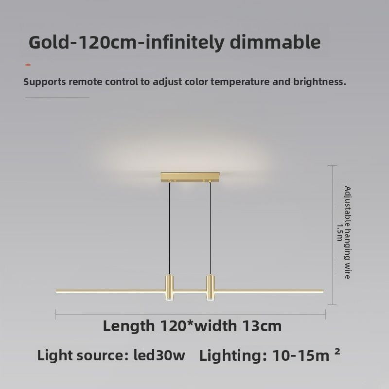 Dimmable Linear Pendant Light Modern Lamp