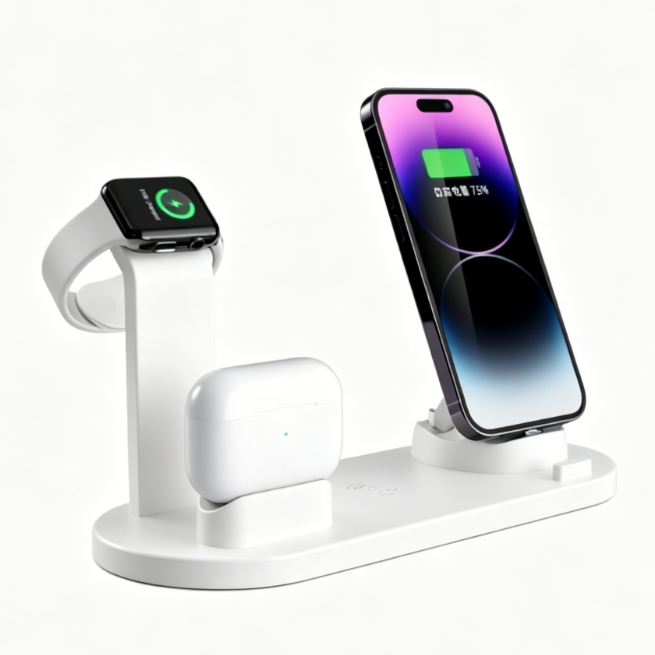 4 in 1 Wireless Charging Station for Phone Watch and Earbuds