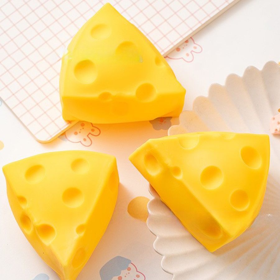 Cheese Shape Stress Relief Squeeze Toy Slow Rise Fidget