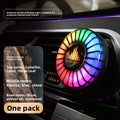 USB Car Air Vent RGB Music Rhythm Light Rechargeable Lamp