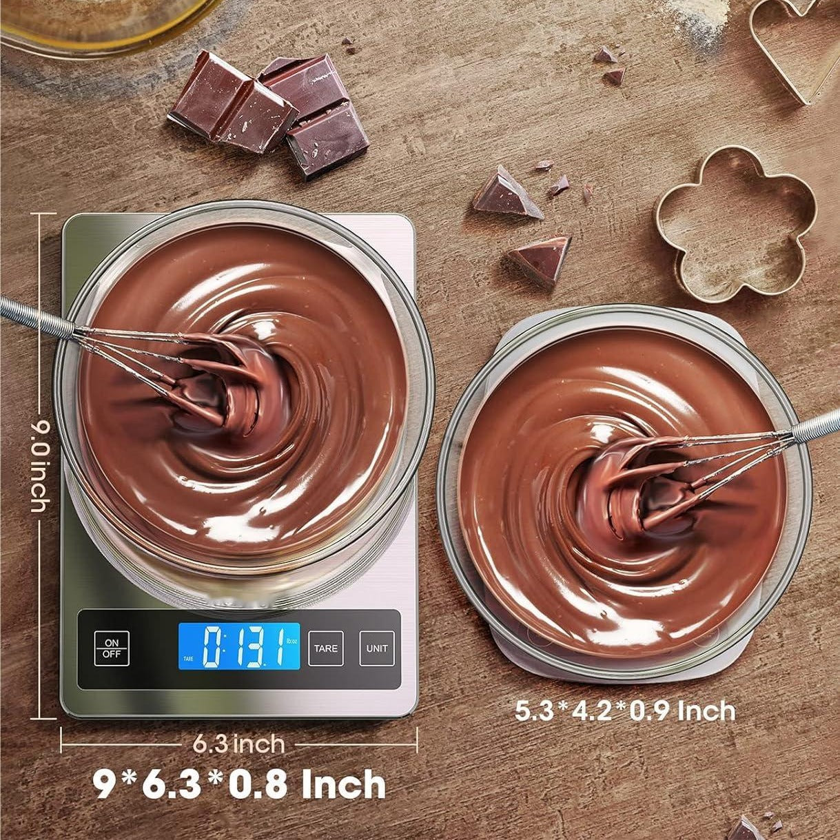 Digital Kitchen Scale Precision Electronic Food Scale for Baking