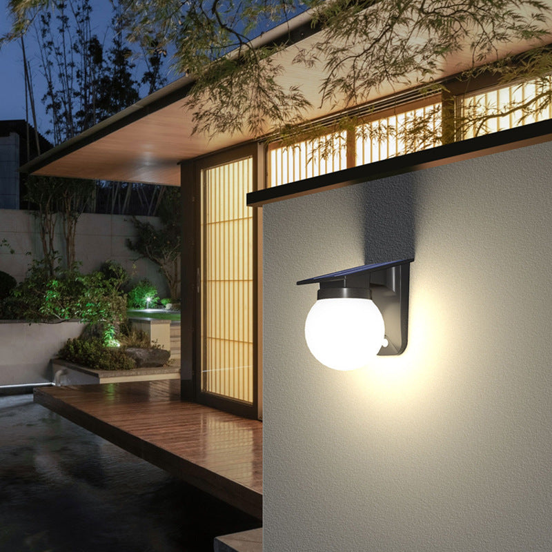 Solar Powered Outdoor Wall Light Lamp