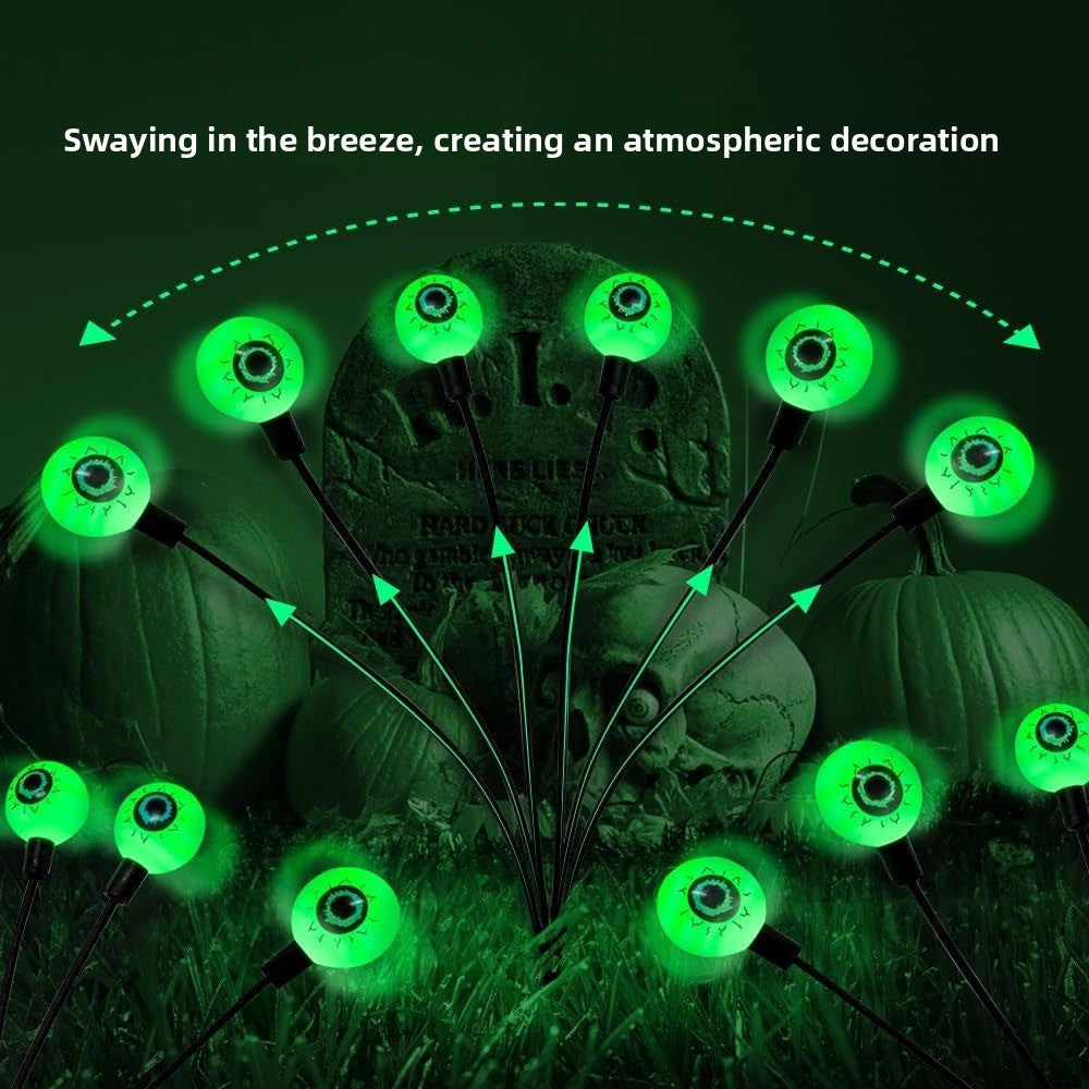 Solar Christmas Lights Outdoor String Lights Waterproof Halloween Decoration for Garden and Patio