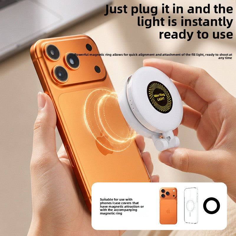 Magnetic Phone Fill Light Adjustable Color Temperature Lamp