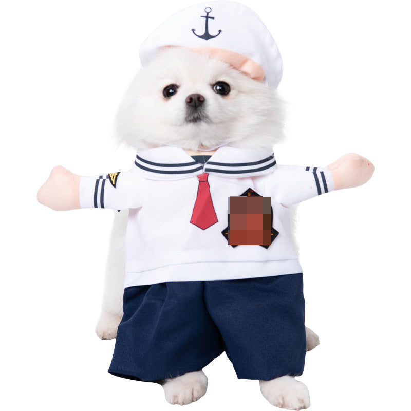Funny Pet Halloween Costume for Dogs and Cats Adjustable Outfit for Small and Medium Pets