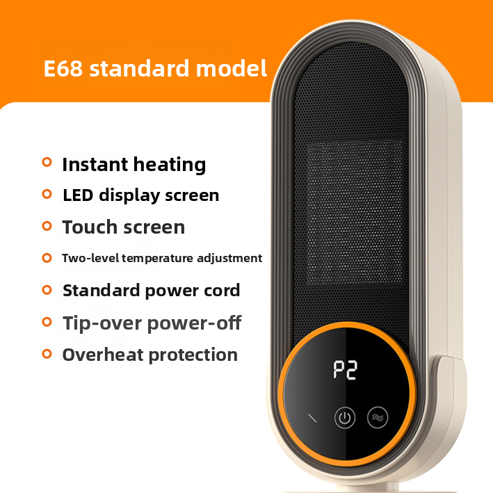 Desktop Ceramic Heater PTC Fast Heating Personal Space Warmer