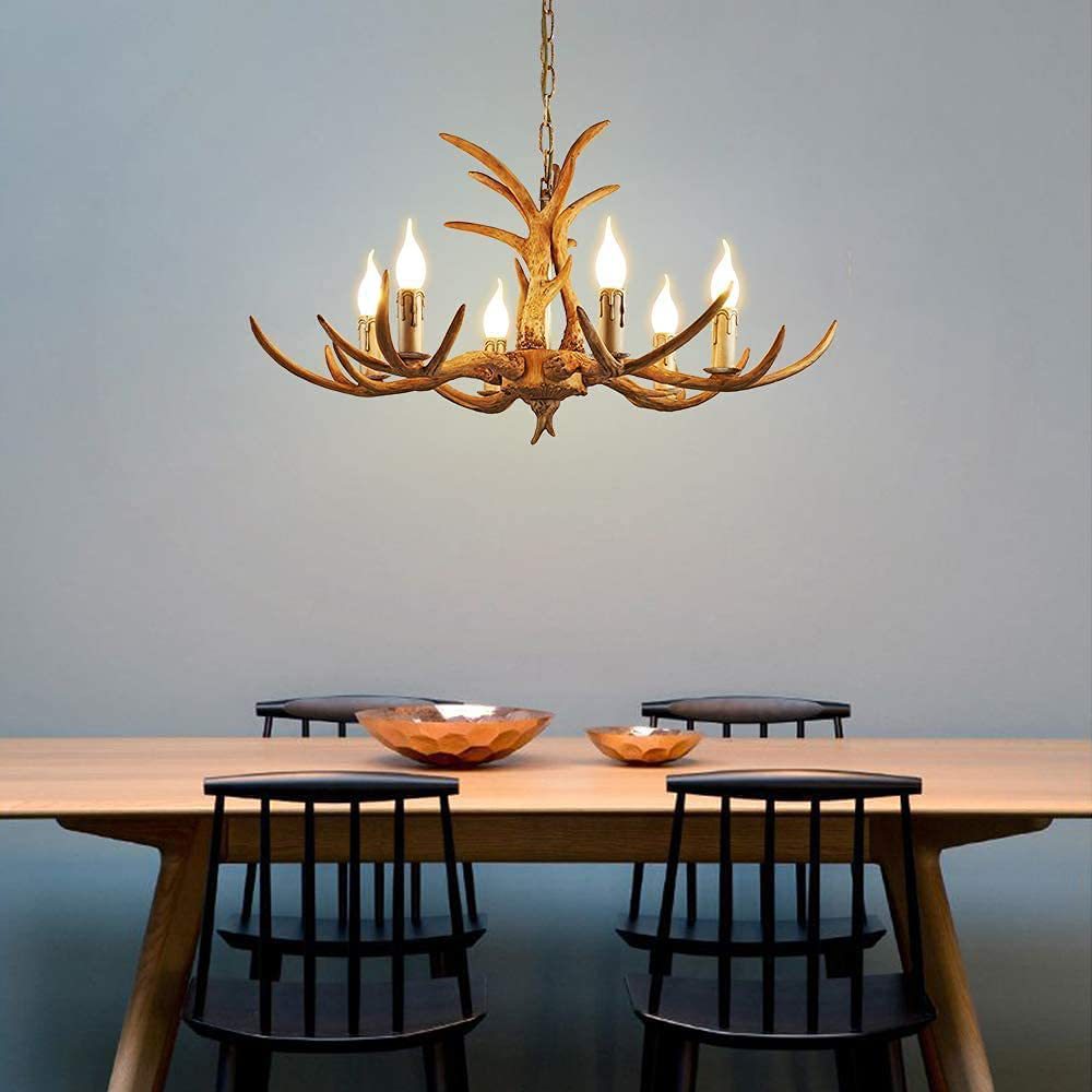 Antler Resin Chandelier LED Pendant Light Lighting Lamp