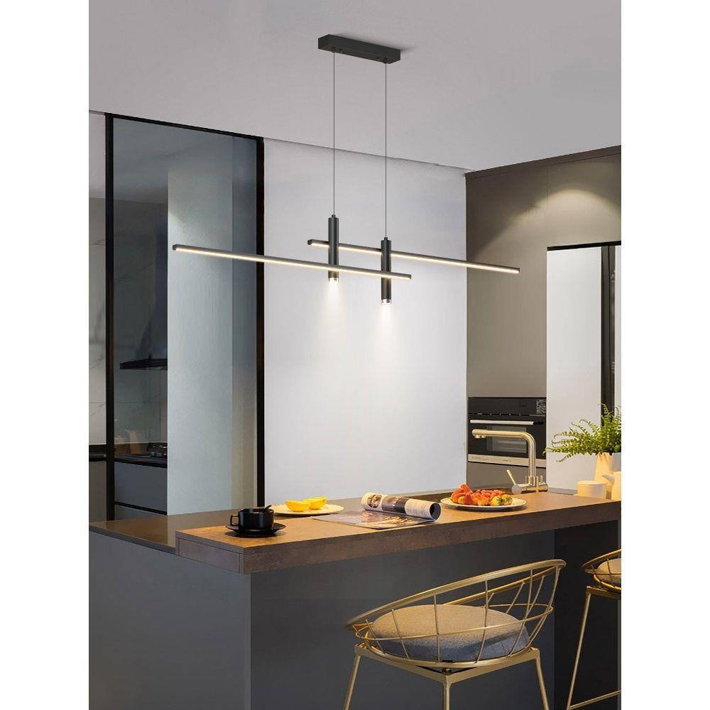 Dimmable Linear Pendant Light Modern Lamp