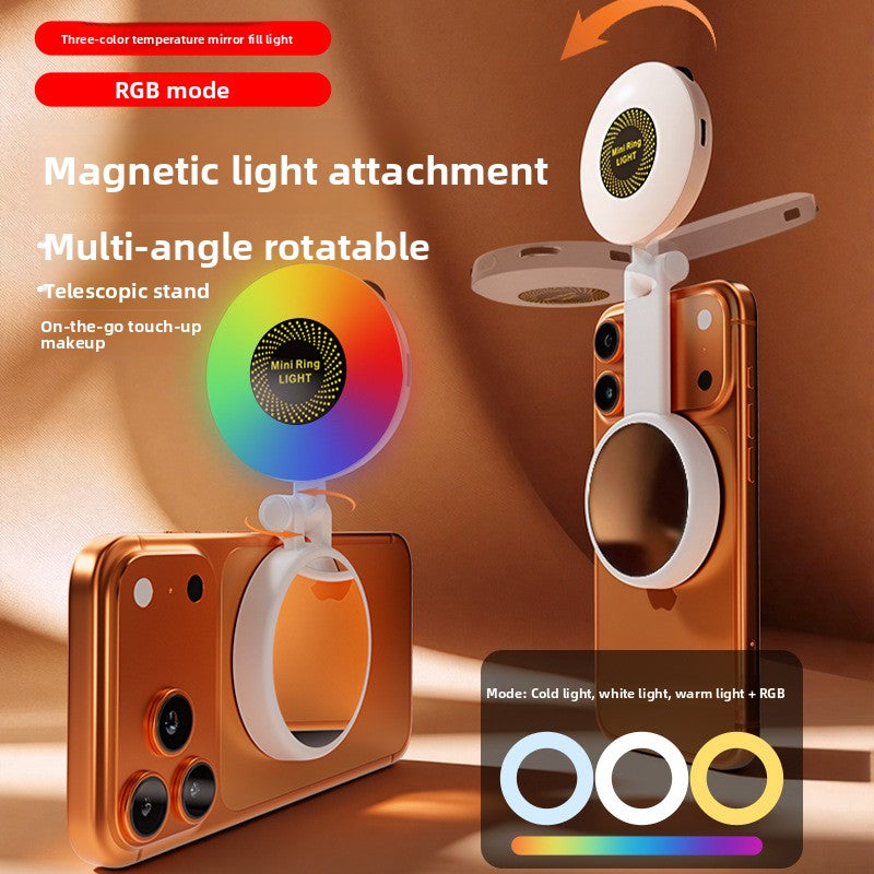 Magnetic Phone Fill Light Adjustable Color Temperature Lamp
