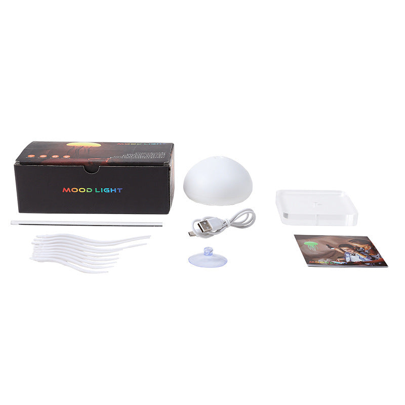 Full-Color Gradient Sound-Controlled Jellyfish Lamp Light