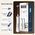 Handheld Electric Milk Frother Egg Whisk Rechargeable Coffee Mixer