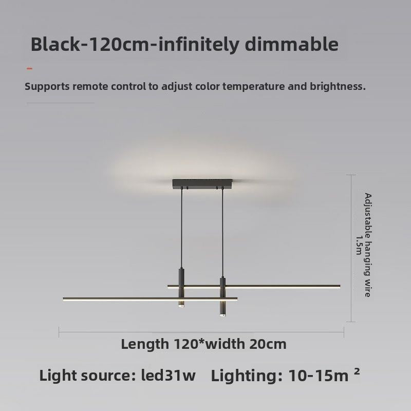 Dimmable Linear Pendant Light Modern Lamp