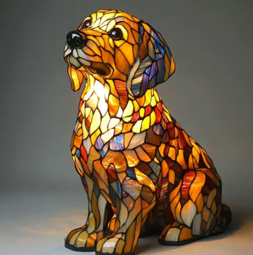 LED Night Light Animal Statue Ambient Bedside Lamp Home Decor
