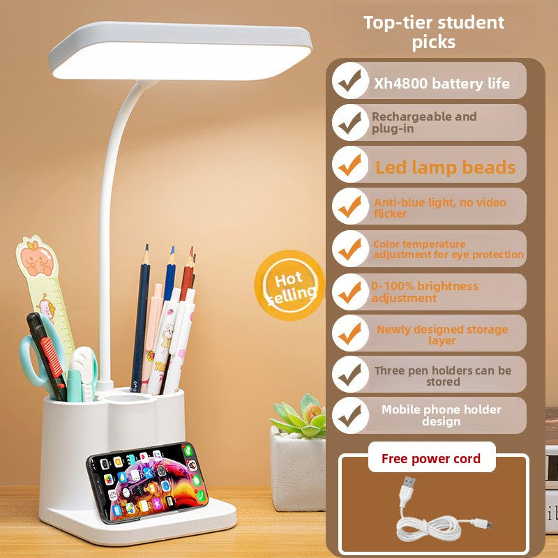 LED Desk Lamp Adjustable Touch Control Dimmable Eye Caring Study Light for Home Office