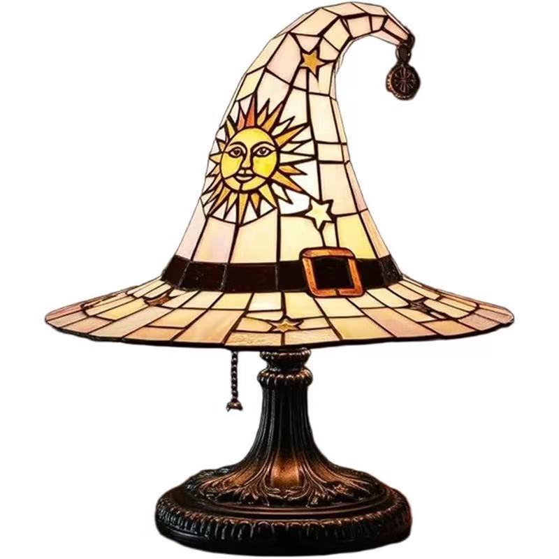Witch Hat Lamp LED USB Night Light Magic Resin Ornament