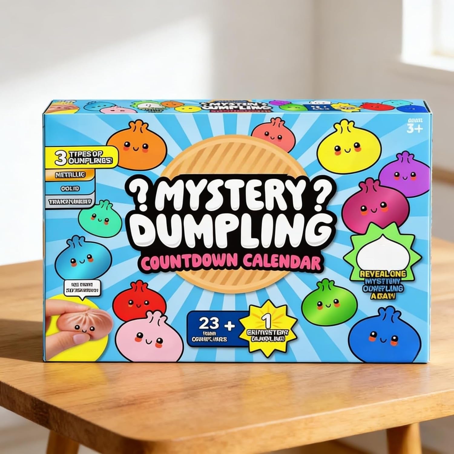 Steamed Bun Squishy Countdown Calendar Desk Fidget Gift