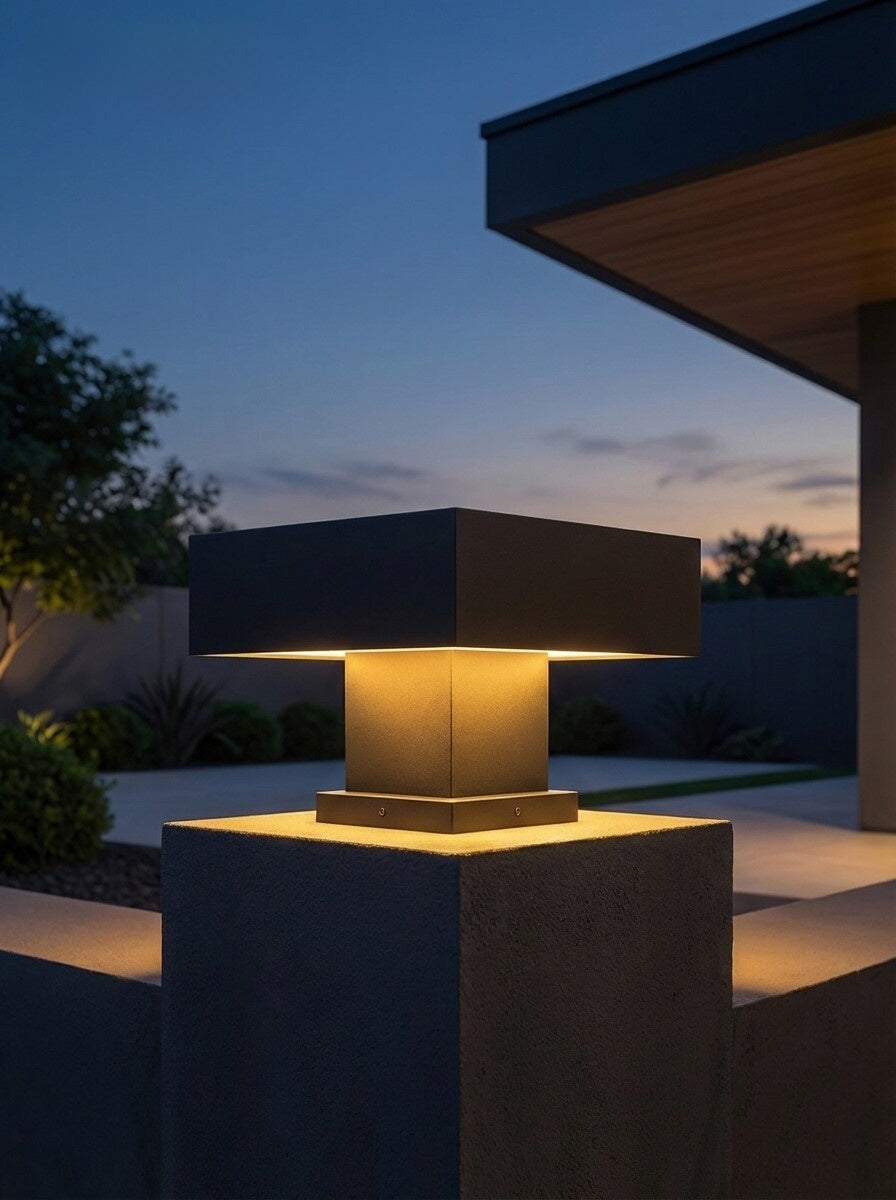 Solar Powered Outdoor Post Light Lamp