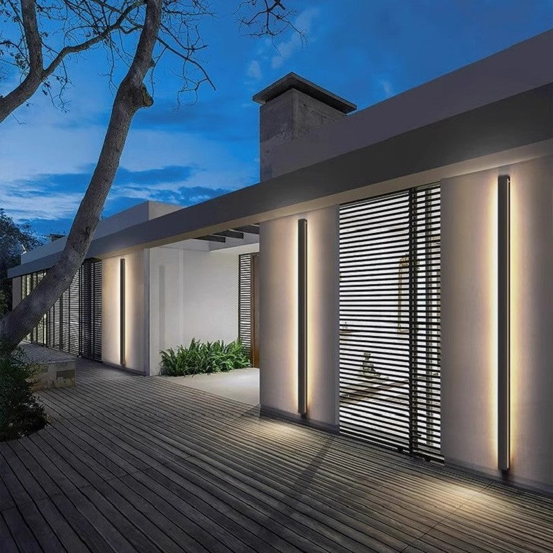 Minimalist Linear Outdoor LED Wall Light Lighting Lamp
