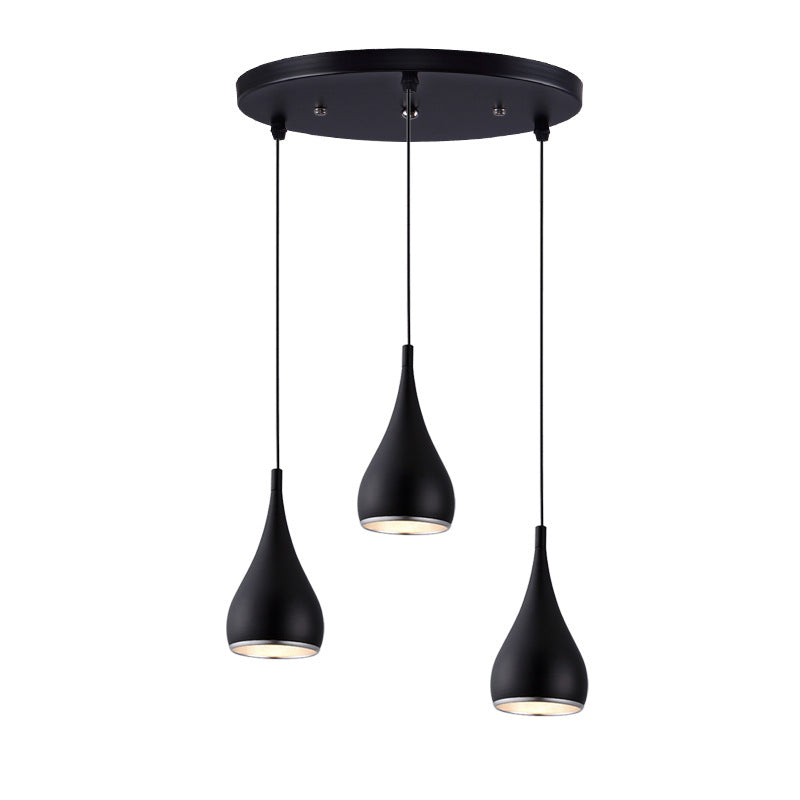 Iron Pendant Lamp Modern Nordic Bedroom Lighting Metal