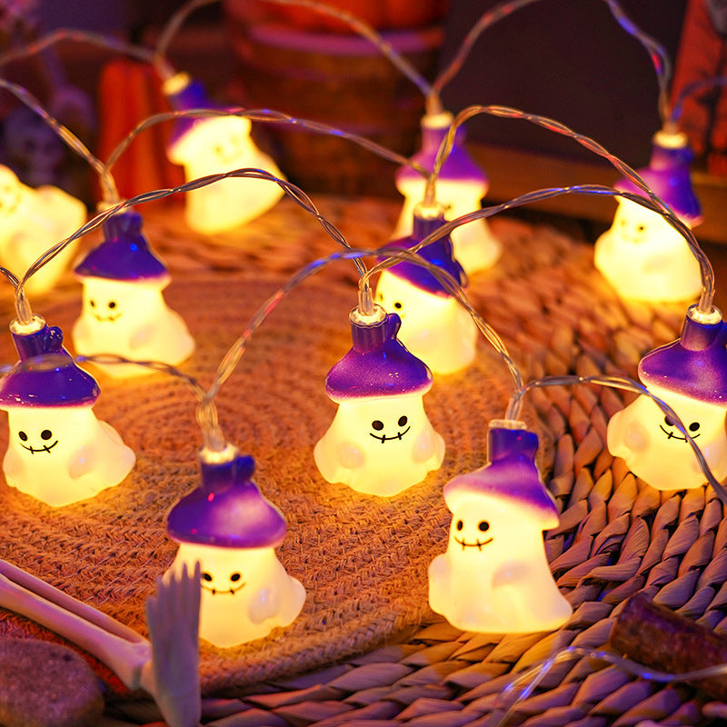 Halloween LED Light String Pumpkin Ghost Outdoor Holiday