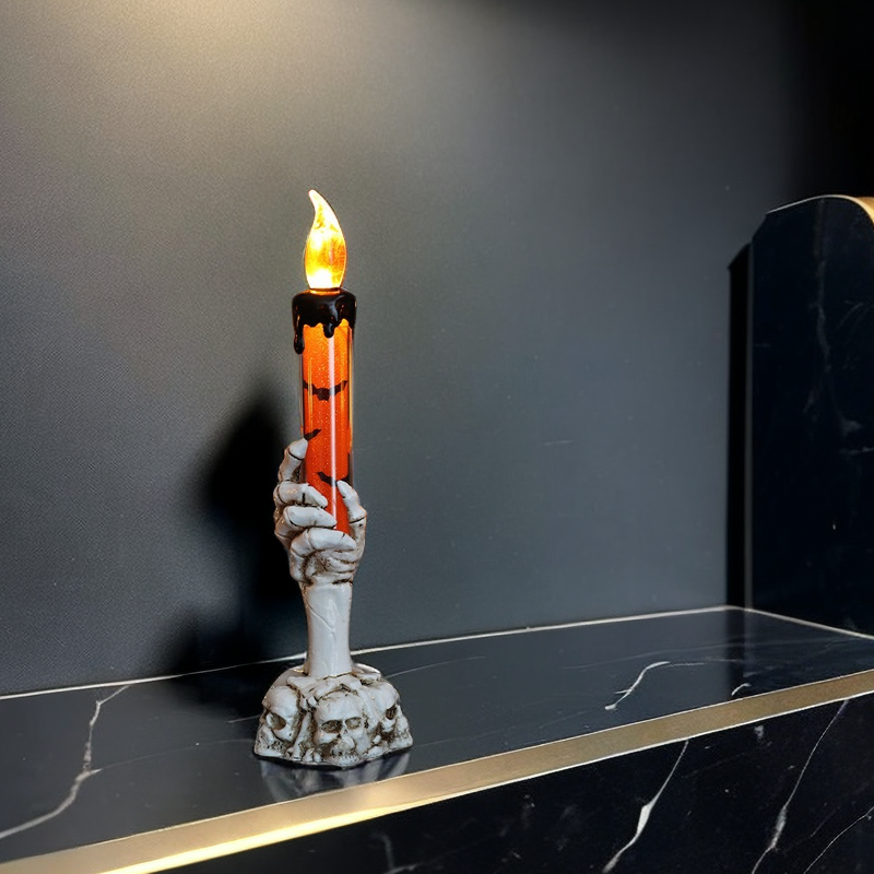 Skull Hand Candle Lamp Light