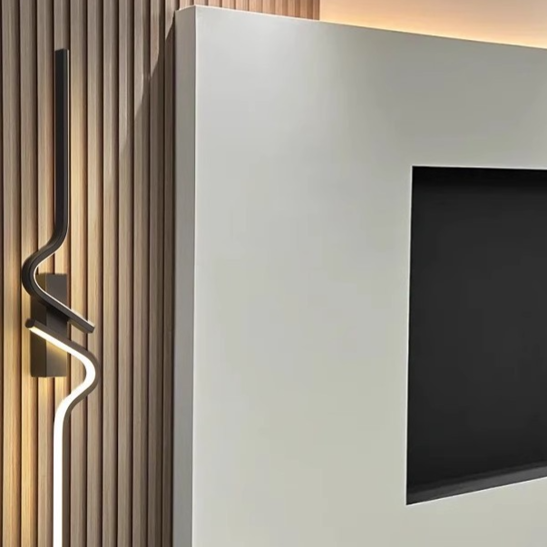 Minimalist Wavy LED Wall Lamp Lighting Light