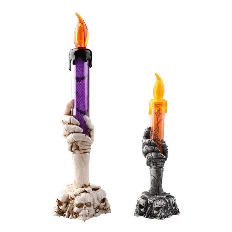 Skull Hand Candle Lamp Light