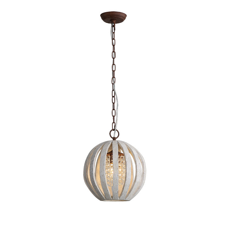 Decorative Wood Chandelier LED Light Lighting Solid Lamp