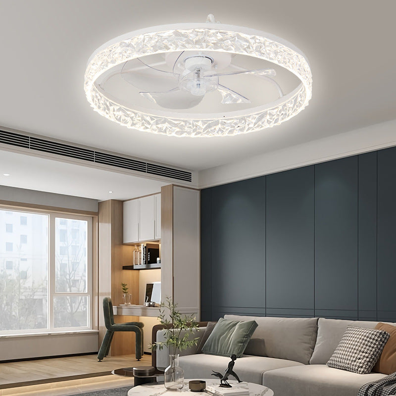 Ceiling Fan with Light and Remote Control Dimmable LED Quiet DC Motor for Bedroom and Living Room