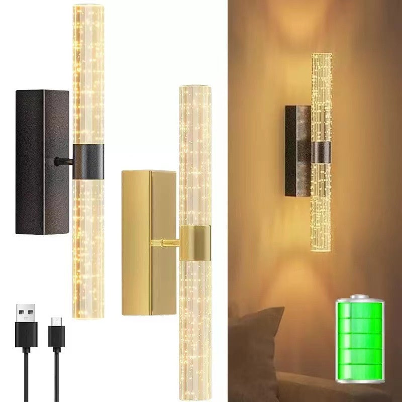 Magnetic Rechargeable Crystal Wall Lamp USB Light