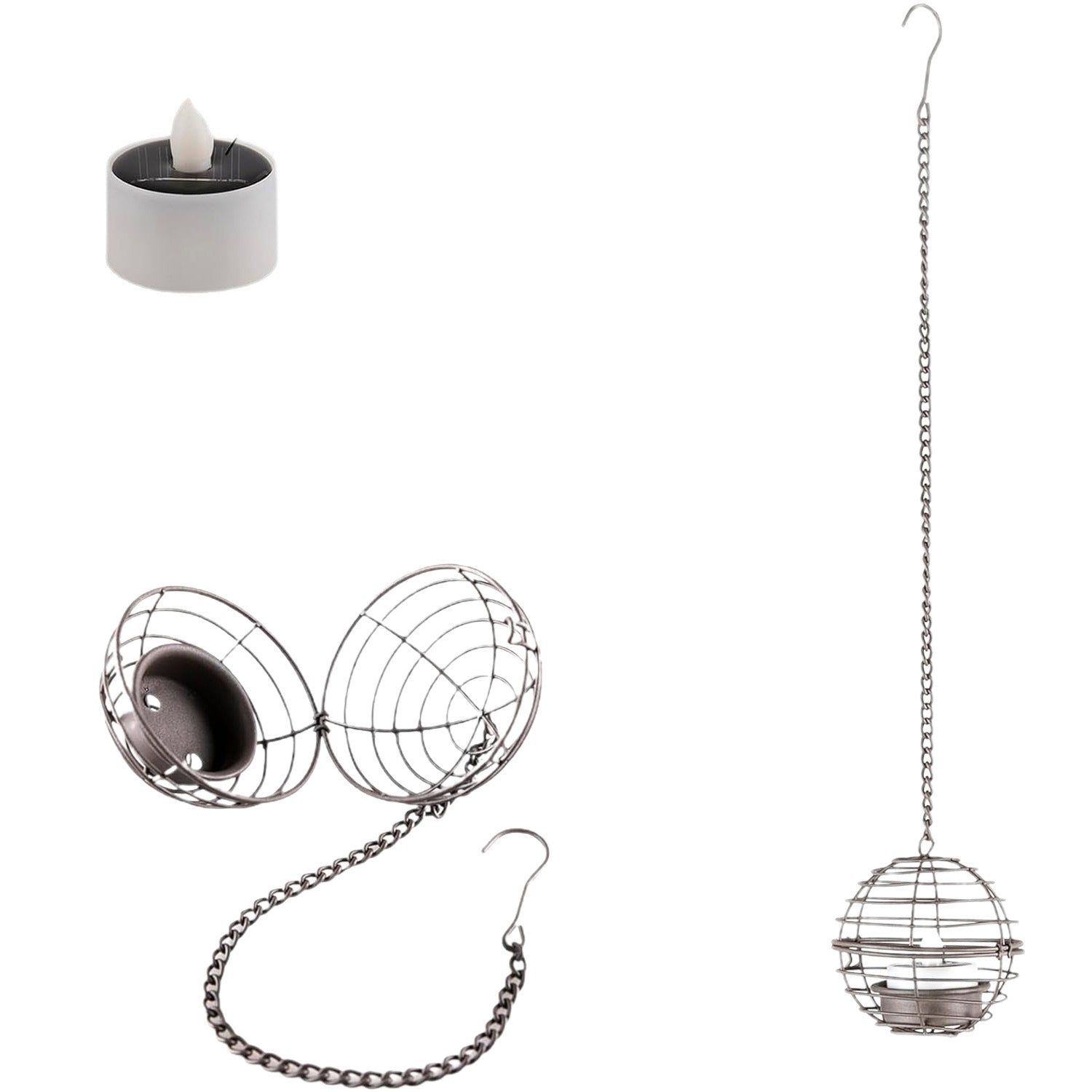 Solar Ball Candle Lantern Outdoor Decorative Light Lamp