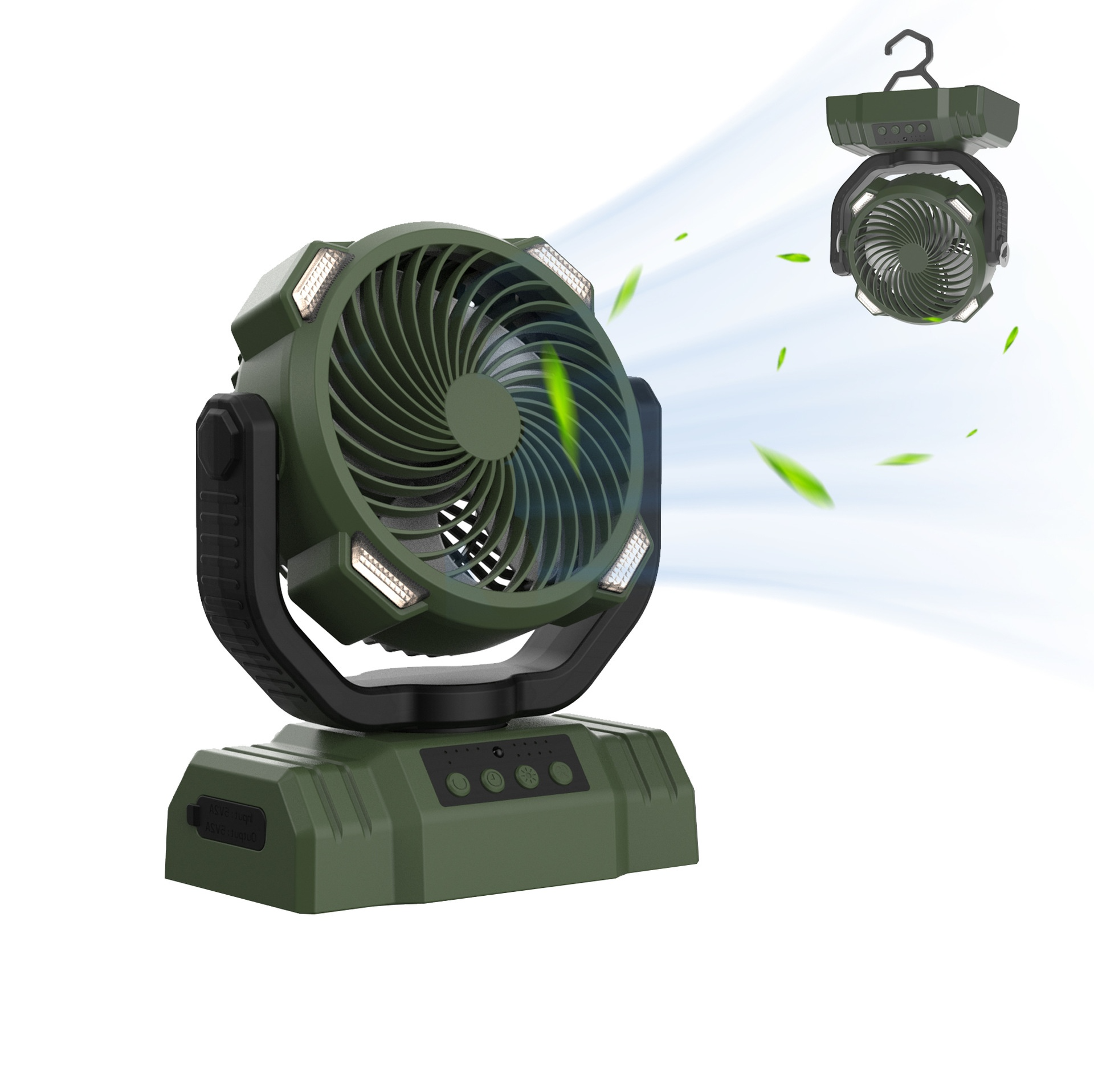 Outdoor Household Power Bank LED Light Camping Fan Lighting