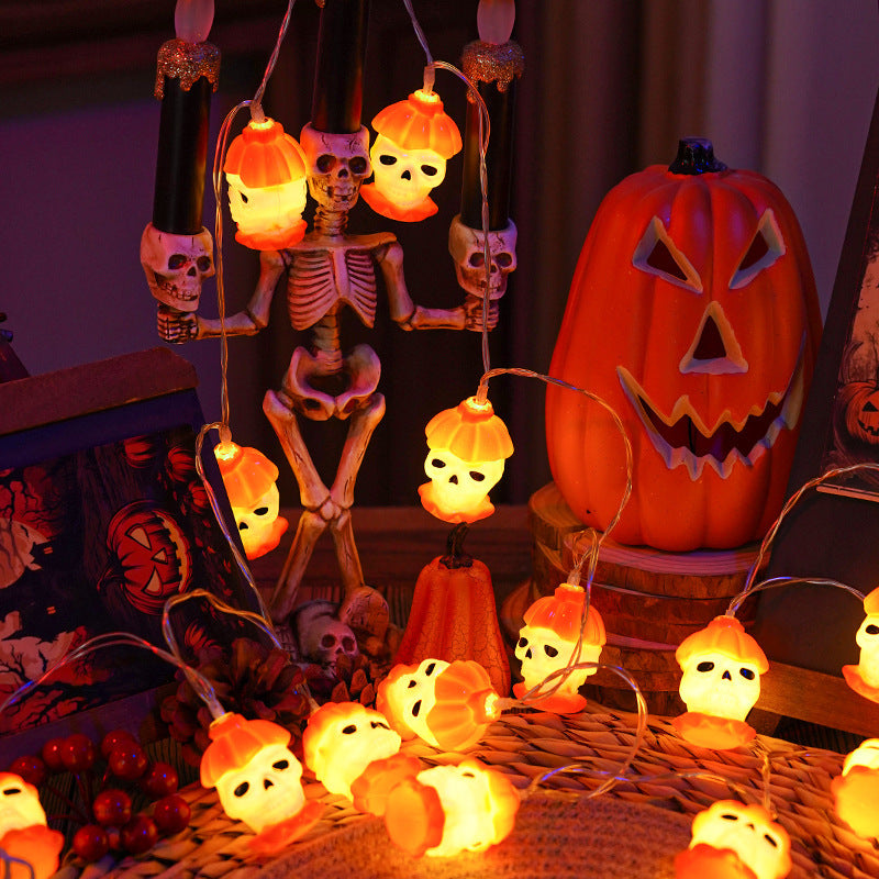 Halloween LED Light String Pumpkin Ghost Outdoor Holiday