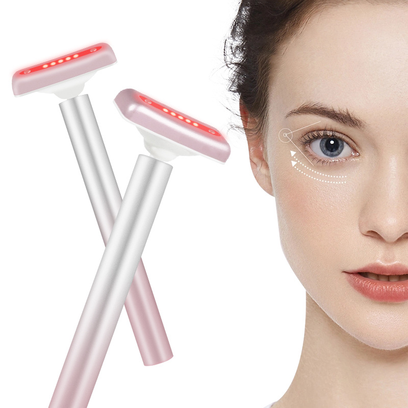4-in-1 LED Facial Wand EMS Red Light Therapy Lighting Lamp