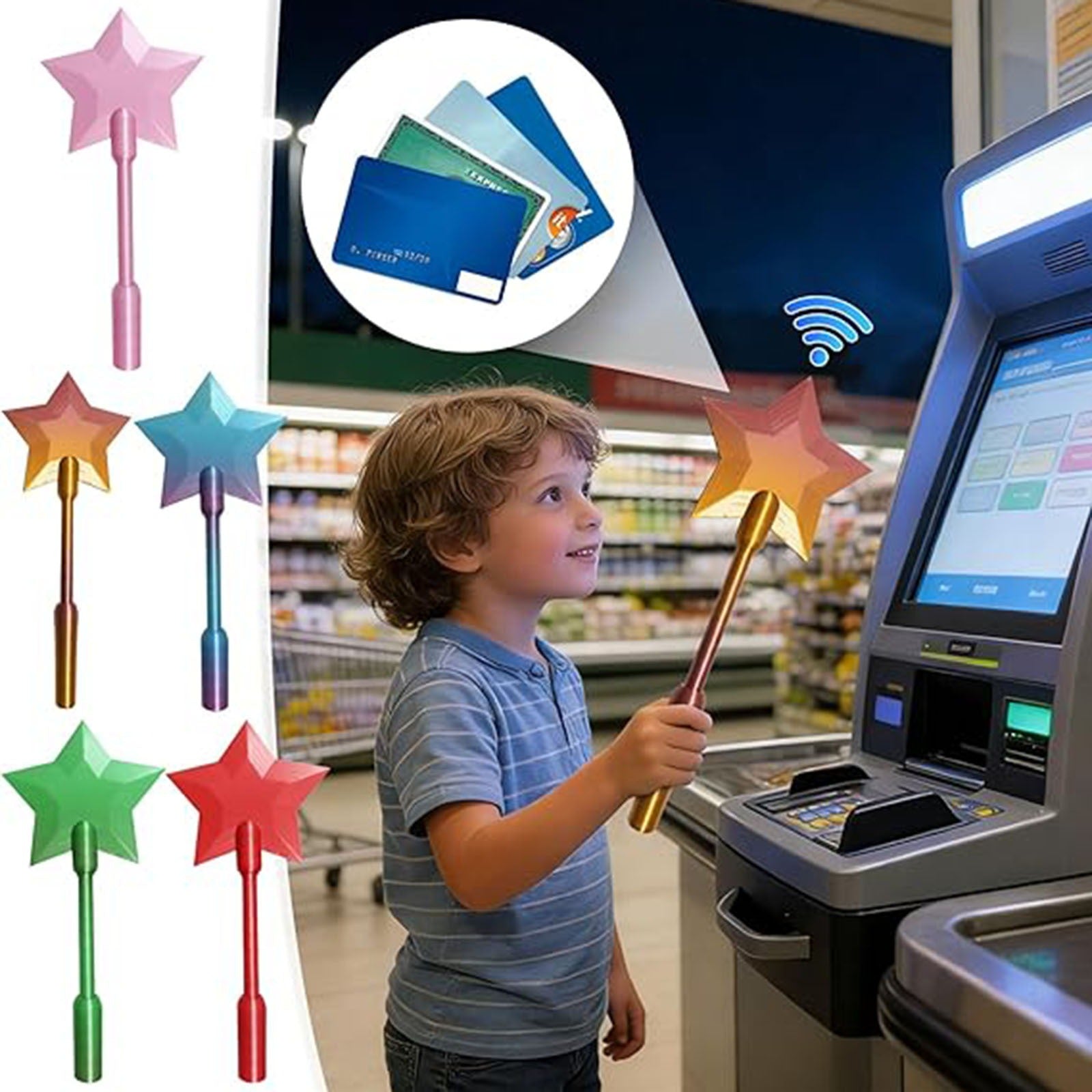 Tap to Pay Magic Wand 3D Printed Contactless Payment Novelty
