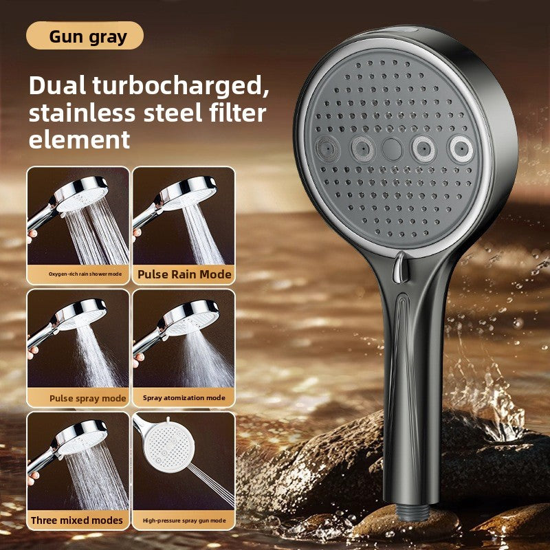 Install a spray booster shower head