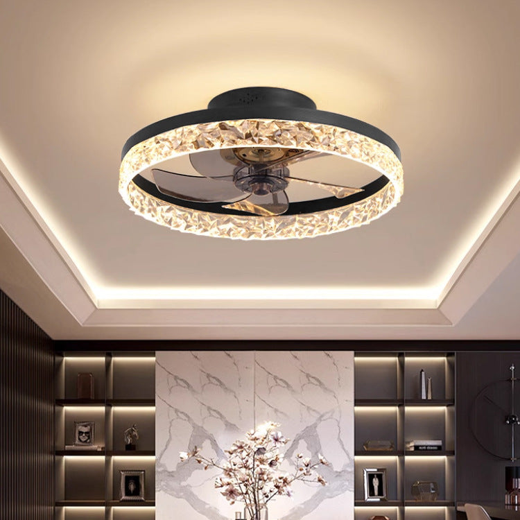Ceiling Fan with Light and Remote Control Dimmable LED Quiet DC Motor for Bedroom and Living Room