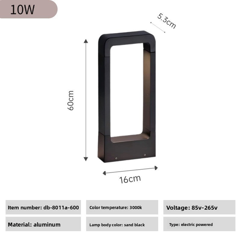 Waterproof Aluminum Outdoor Lawn Light Metal Lamp