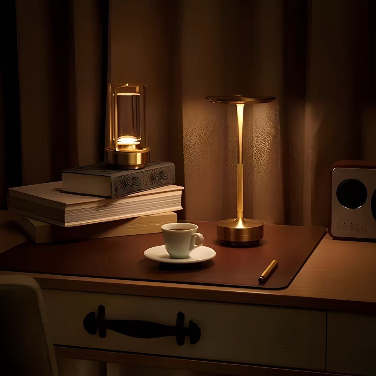 Scandinavian Table Lamp Rechargeable Touch Control USB