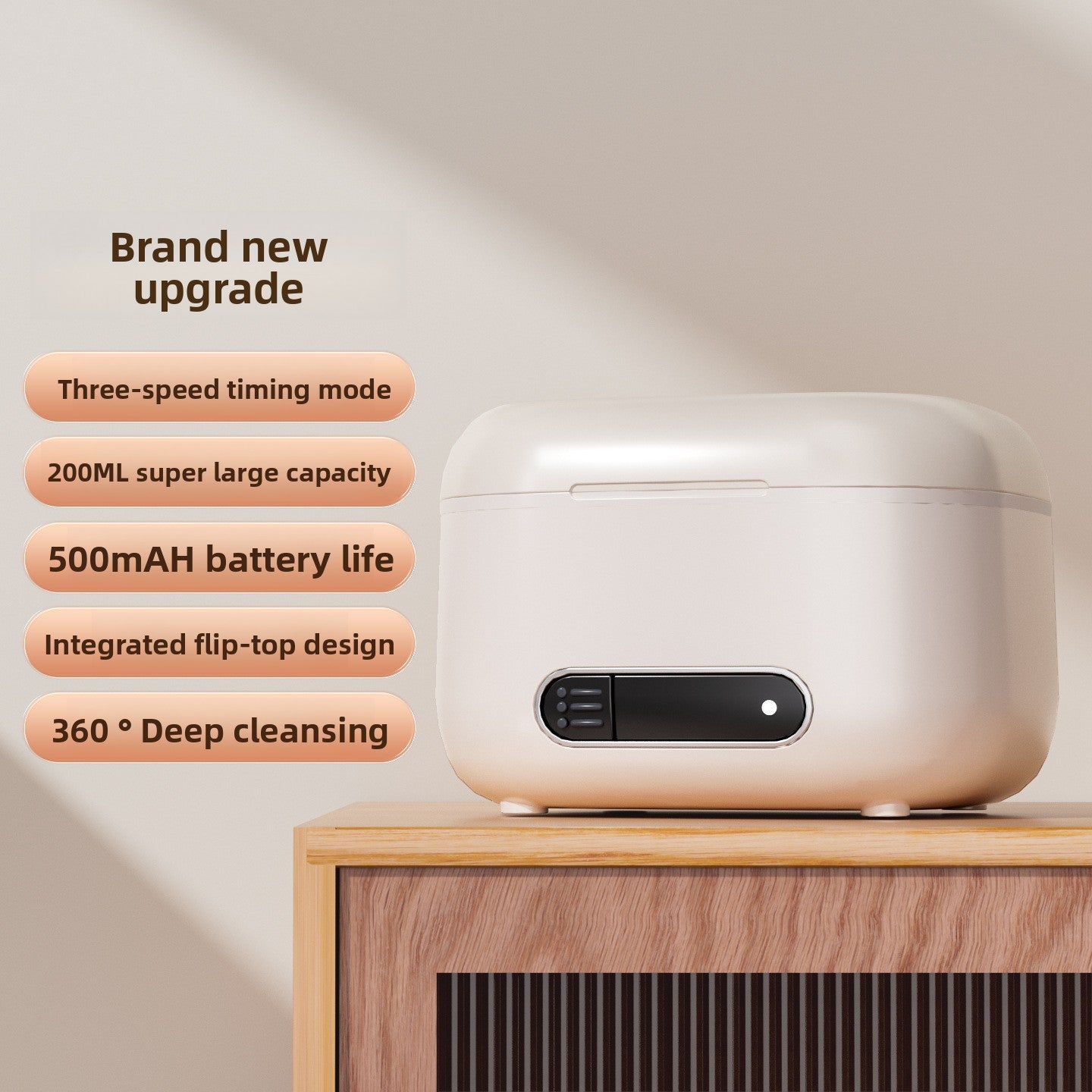 Ultrasonic Cleaning Machine Portable Jewellery and Denture Cleaner