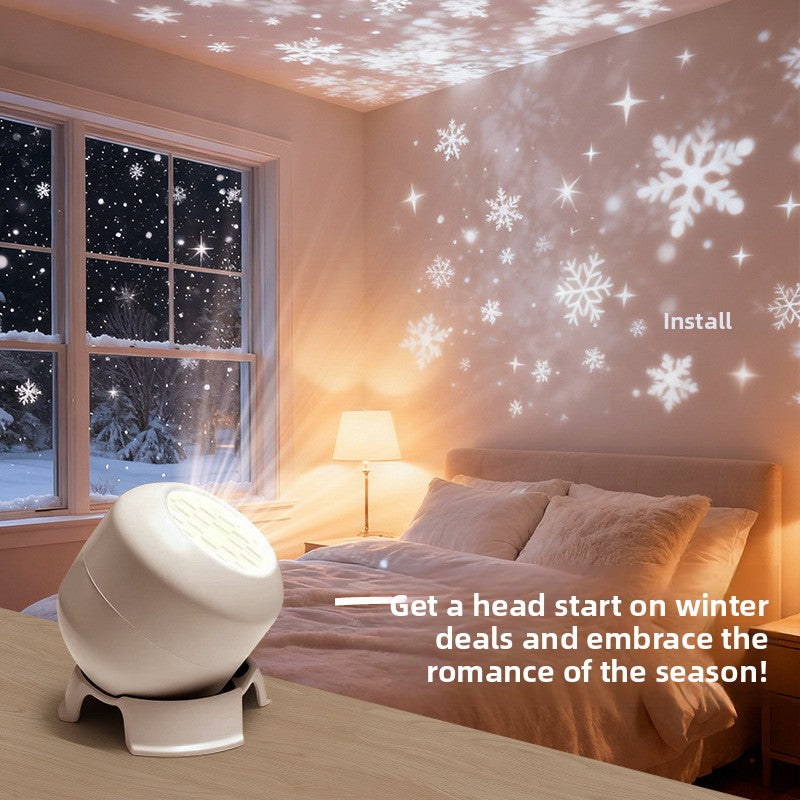 Christmas Projector Light Outdoor Snowflake Projection Lamp Waterproof Holiday Light for House and Yard